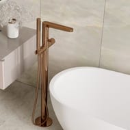 Смеситель WasserKRAFT Paar 8821 для ванны и душа, напольный, однозахватный, розовое золото