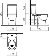 ������ ������� Sanita Luxe ART FLORA DM (630x345x755) ������� �� ���������� soft close (������ ����)