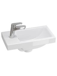 Раковина Cersanit COMO 40 (400х220х145) с одним отверстием, белая UM-COM40/1