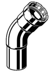 ���� ������� 45� ����� VIEGA Megapress 1" DN25 SC-Contur, �������. �����. �����,   694715