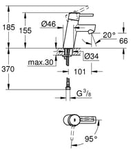  Grohe Concetto 2338510E   , S-Size, 