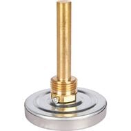 Термометр Rommer, 0-120*, 1/2", D63мм, гильза 75мм, заднее подкл. (аксиальное) RIM-0001-637515