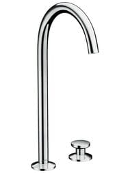 Смеситель Axor One 48060000 для раковины Select 260, на 2 отверстия, слив push-open, хром — миниатюра 1