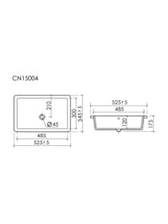 �������� ������������ ����� Ceramicanova Era CN15004 525�345�175 �������������, c ���. �����, �����