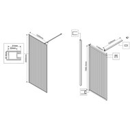 ������� ����������� Vincea Walk in HP Art 1200x2000 VSW-1HP120FLBG ������������� ������