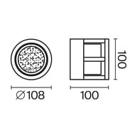 ��������� ���������� Maytoni Wolseley Road (�������� ����) O011WL-L6B, 3000� 6�� IP 54, ������