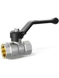 Кран шаровый 1/2" ВВ LD Pride ручка черная, внутренняя/внутренняя резьба 47.15.В-В.Р