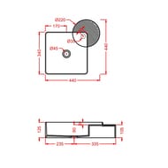 ������! �������� ArtCeram Cartesio 440�440�125 � ��������, ������� �������� CAL003 35; 00