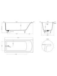 ����� ������������ Salini Cascata Kit (1806�802�600) ���.������, S-Sense, ������ ��������� 104513GF