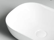 Раковина накладная Ceramicanova Element 455х325х135 прямоугольная, без перелива, цвет: белый CN6009