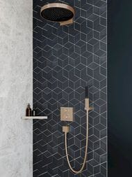 Ручной душ Hansgrohe Rainfinity 100 1jet stick, шлифованная бронза 26866140 — изображение 2
