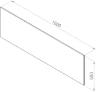 Фронтальная панель для ванны AM.PM Inspire 2.0 (1800x800) W52A-180-080W-P