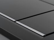 GEBERIT Sigma30 Клавиша смыва, двойной смыв черный/декор глянцевый хром 115.883.KM.1