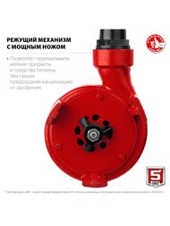 насос Зубр НПФ-Р  Тип:Фекальный Дренаж — изображение 3