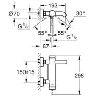  Grohe Essence+ 33624GL1     