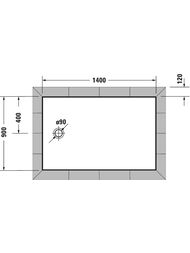������ ��������� Duravit Tempano 1400�900�45 720202000000000