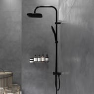 Душевая система Damixa Origin Evo/Eclipse верх.душ 230м, ручн.душ, 3функ., черная 978200300/93100030