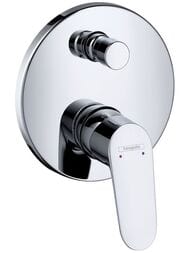 Смеситель для ванны/душа Hansgrohe Focus однозахватный, встраиваемый, цвет: хром 31945000 — миниатюра 1