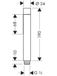 ������ ��� Axor Starck 2jet 28532250 2 ���� �����, ������, ����������� ������