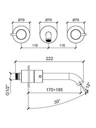 ��������� ��� �������� Almar Mixers ��������� �� 3 ���������, ����� 170-195, � ������������ ����� ��������, ���� ���� E210057.CR