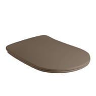 Сиденье для унитаза Kerasan Nolita SLIM 539188 быстросъемное, микролифт, Bruno matt/петли хром