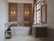 Керамогранитная плитка КЕРАМИН Троя 1 (400х400х8) темно-коричневая (кв.м.)