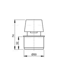 ��������� ������ "Alcaplast" d50�� APH50