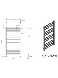 GROTA VENTO ����������������� "�������" ������������� 630x1200 �������. ����.�����, 600 ��