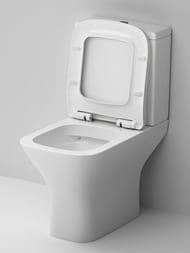 Унитаз-компакт AM.PM Gem 375х800х605 безободк,антивсплеск,сиденье микролифт,квадрат,белый C908601SC