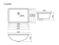 �������� �������. ����� Ceramicanova Era �������. ����� ����-������� 600x390x190 �� �����  CN6082