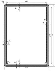 Зеркало Dreja Tiny 50 (500х700х16) без подсветки 99.9021