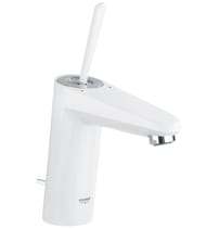 Уценка!Смеситель Grohe EuroDisc Joystick 23427LS0 для умывальника, M-Size, донный клапан, белый