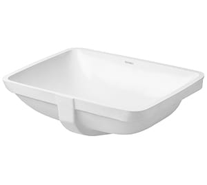 Умывальник встраиваемый снизу DURAVIT STARCK 3 490х365х180 б/площади под смес., перелив 0305490000