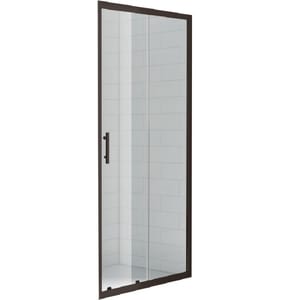 Душевая дверь CEZARES ECO (1180-1210х1900) O-BF-1-120-C-NERO стекло прозр/профиль черный матовый