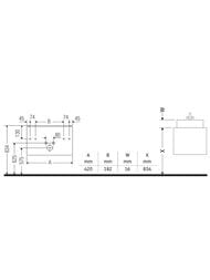 ����� ��� �������� Duravit Brioso (420�289�442) 1 �����, ����� ������, ����� ������ BR4000R1022