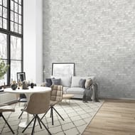 Обои виниловые на флизелине Marburg Brique 97986 (1,06х10,05) кирпичи, серые (рул.)