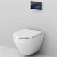 Комплект инсталляции AM.PM клавиша Touch Pro черная + унитаз Spirit 2.0 FlashClean сиденье микролифт IS450A38.701700