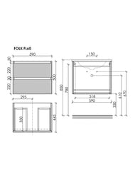 ����� ��� �������� Sancos Folk FL60CP 590�445�500 ���������, � 2-�� �������, ����: ��������