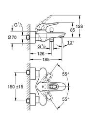 ��������� Grohe EuroStyle 33591LS3 ��� �����, ������������, ���������, �����