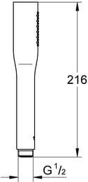 Ручной душ Grohe Euphoria Cosmopolitan Stick 27400000 1 режим