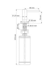 ������� ������� ���� ������������ WasserKRAFT K-75991 320 ��, ������/�������, ������ ���������