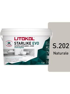 Затирка эпоксидная LITOKOL STARLIKE EVO S.202 NATURALE, 1 кг