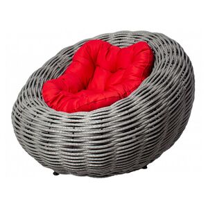 Кресло плетеное DeckWOOD Nest цвет серый