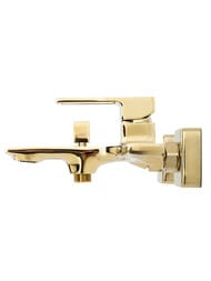 Смеситель для ванны/душа BelBagno LUCE LUC-VAS-ORO настенный, однозахватный, золото — изображение 3