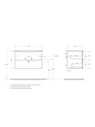 ����� ��� �������� BelBagno MARINO (796�455�500) ���������, Bianco Opaco MARINO-CER-N-800-2C-SO-BO-P