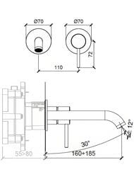 ��������� ��� �������� Almar Mixers ���������,  ����� 160-185 � ������������ ����� ��������, ���� ������ ������������ E210054.AB