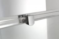 Душевая дверь BAND HOURS LOFT 135-150D (1350/1500x1900) прозрачное стекло/профиль хром