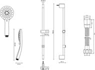 ������� �������� Jacob Delafon Salute E32907-CP ������ 700 ��, �����, ����� 110 ��, 5 �������, ����