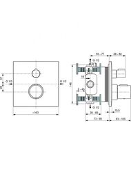 ��������� ��� �����/���� Ideal Standard CERATHERM C100 A7522A5 ���������, ��� �������� ������