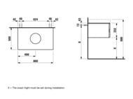    Laufen ILBAGNOALESSI ONE 4.2402.3.097.631.1 (800500332) ,  